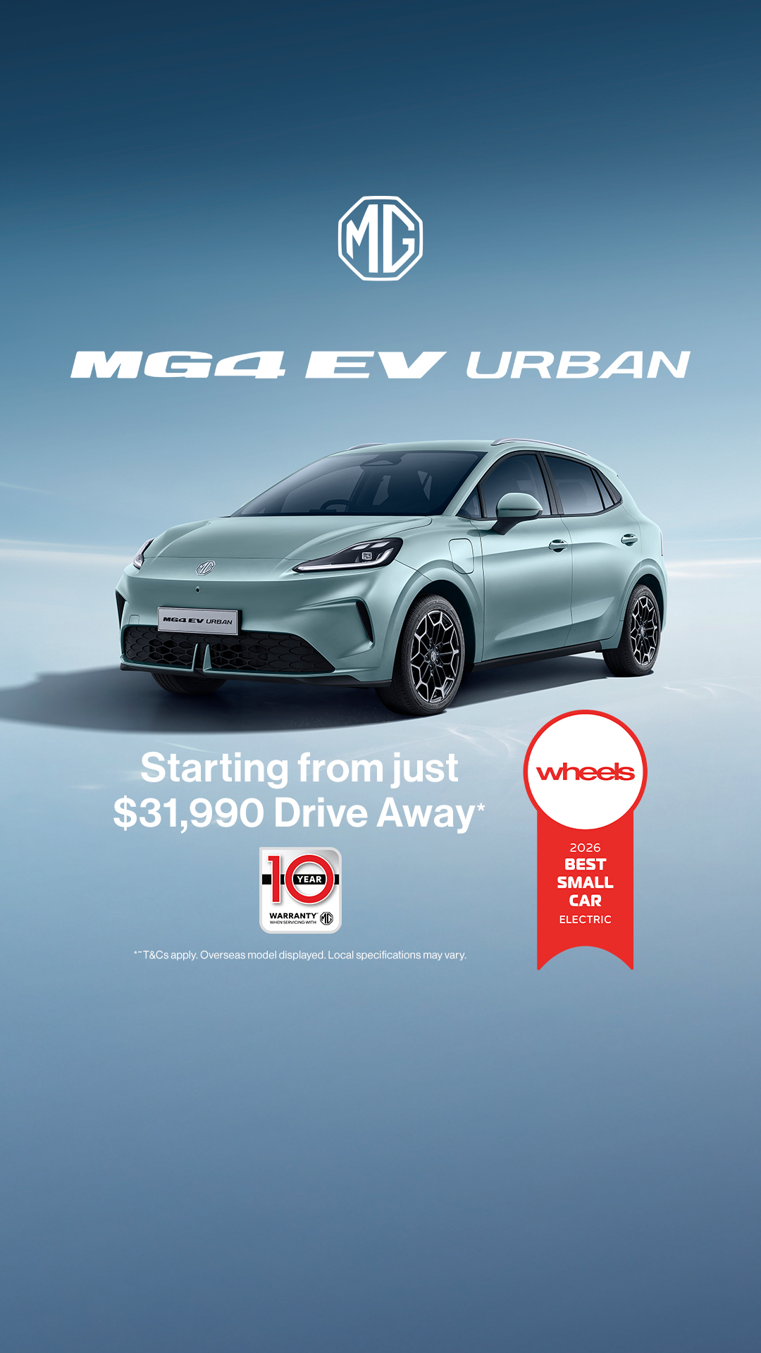 MG Motor Australia Facebook ad