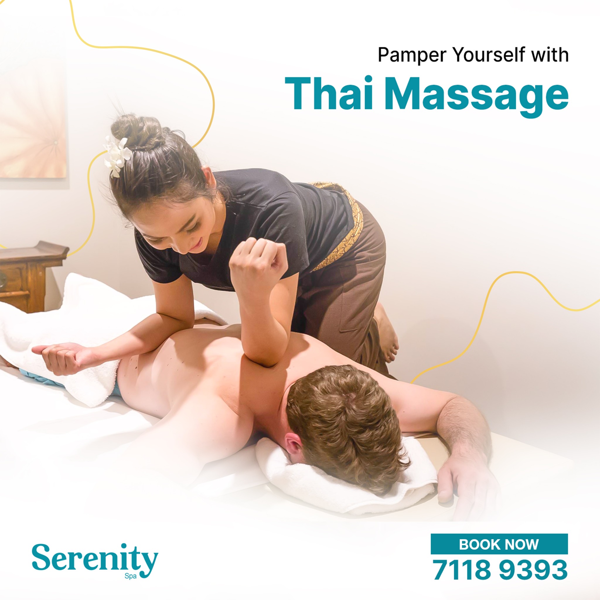 Serenity Spa Facebook ad from Apr 13, 2026