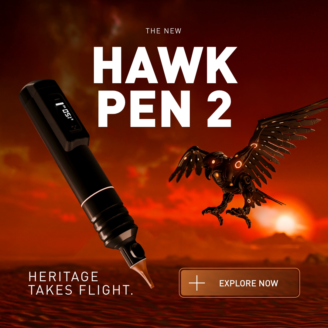 Tattoo-king Facebook ad: Cheyenne Hawk Pen 2, Wireless Tattoo Pen | Tattoo-King