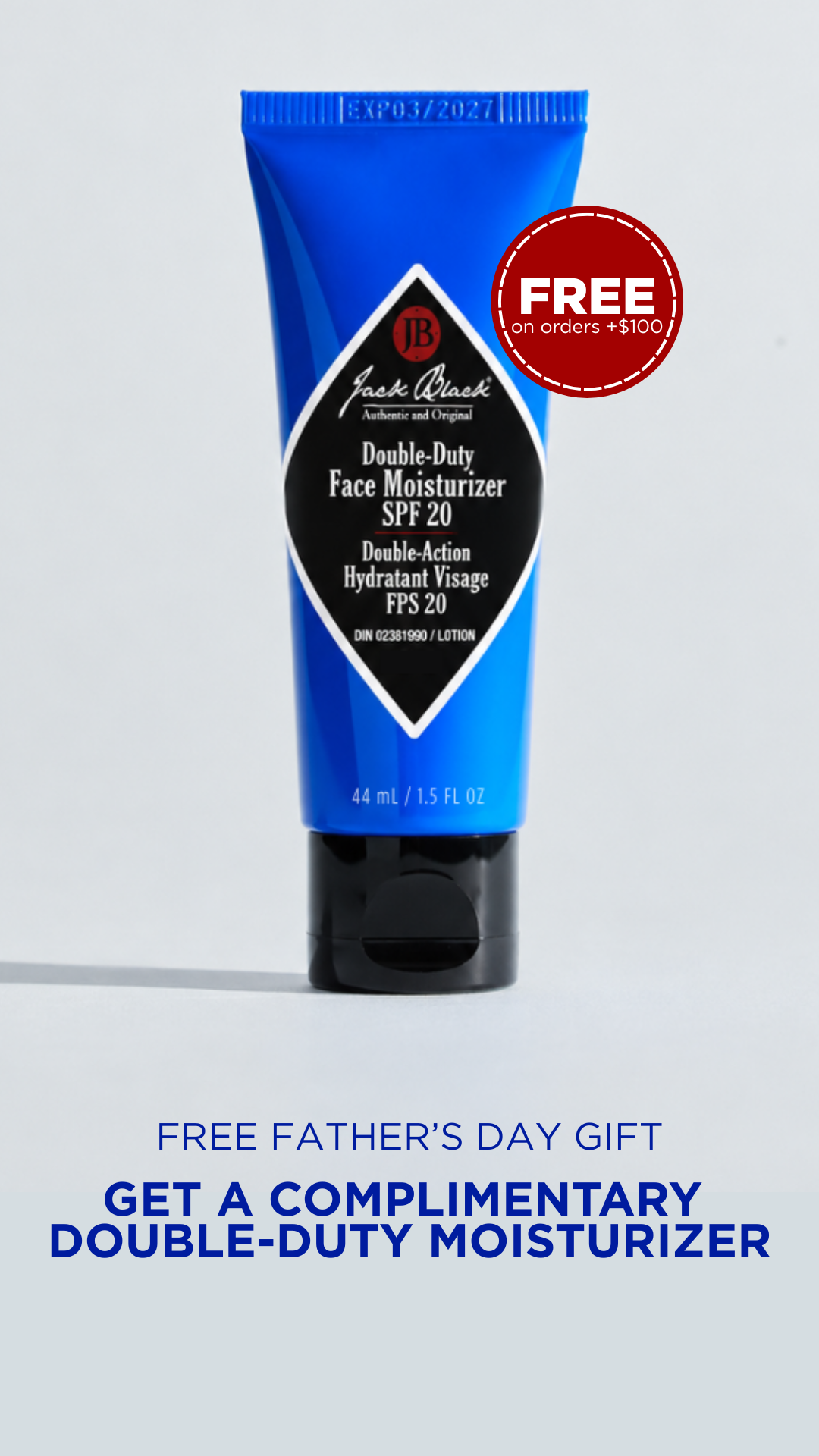 Jack Black Men's Skincare Canada Facebook ad