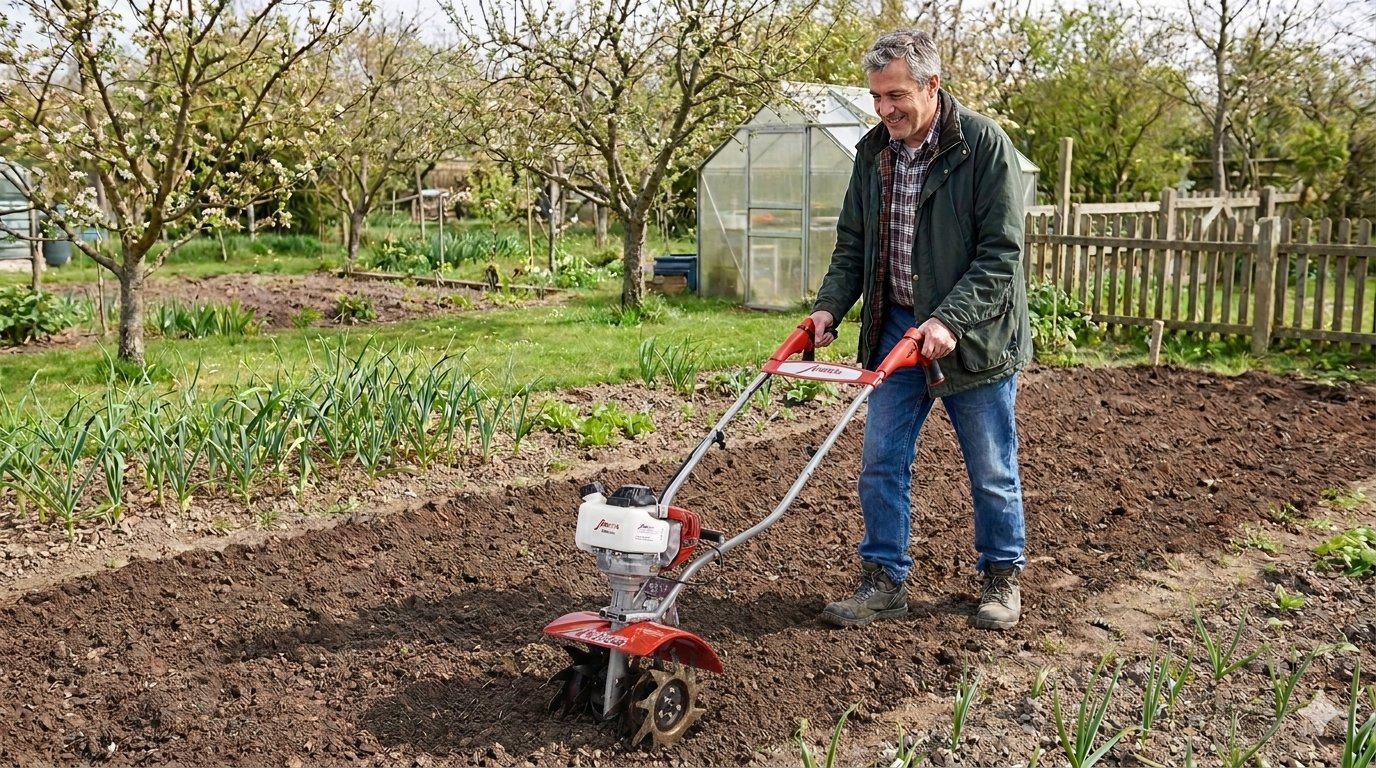 Mantis Facebook ad: Mantis Tillers and Composters - Expect Big Things