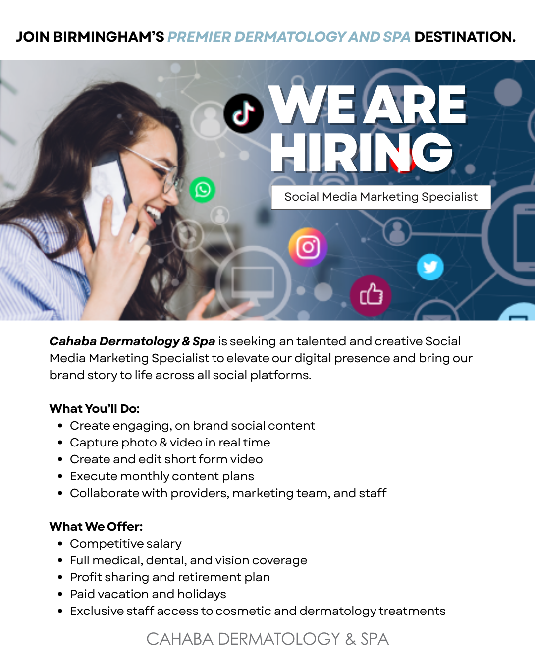 Cahaba Dermatology & Skin Health Center Facebook ad