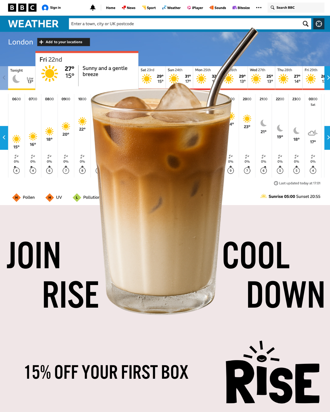 Rise Coffee Box Facebook ad