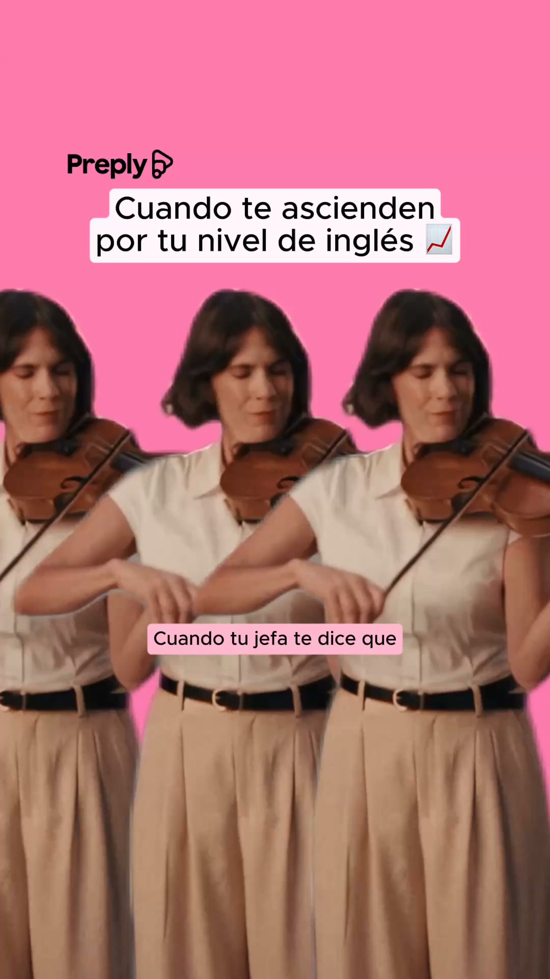 Preply Facebook ad: Progresar es cosa de dos
