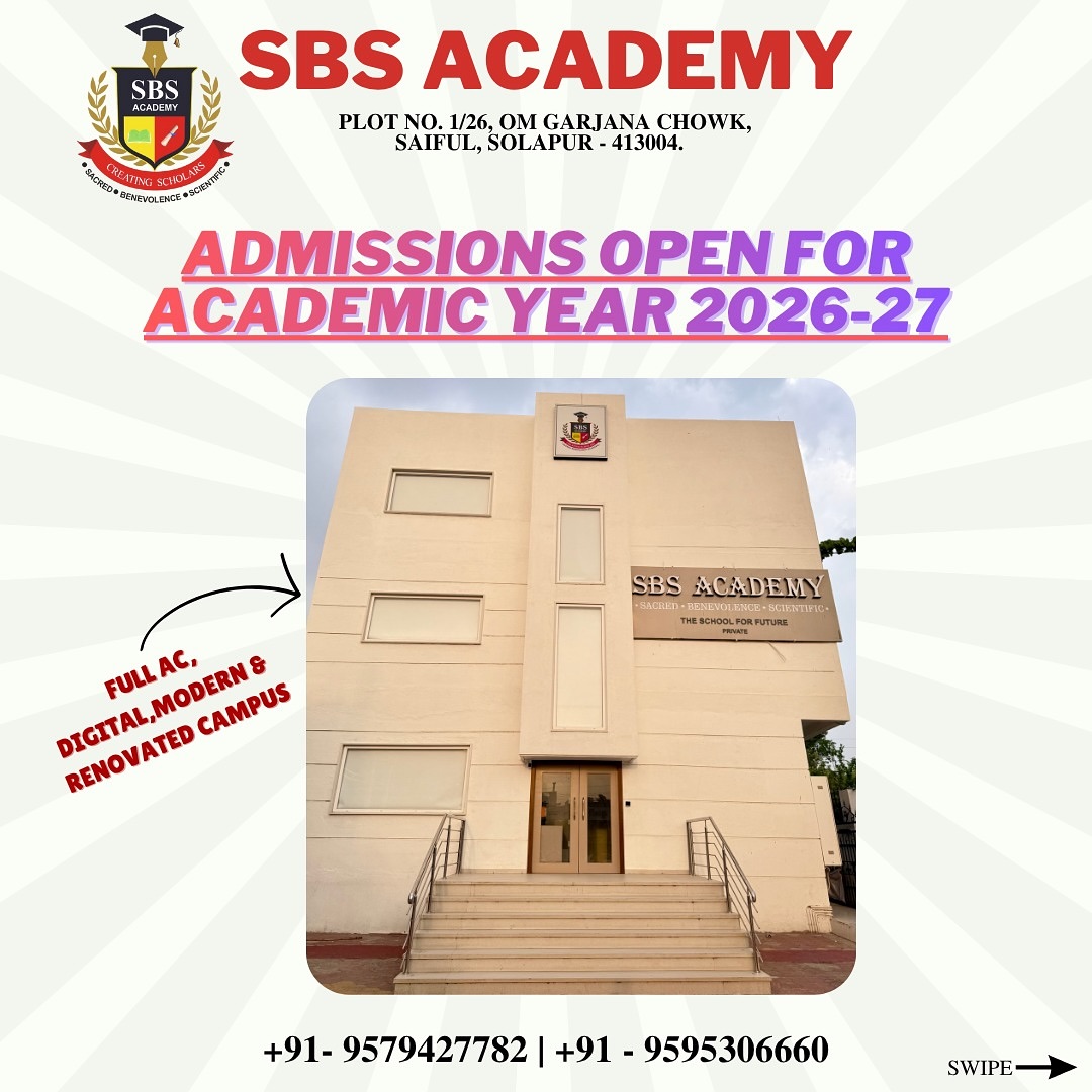 SBS Academy Solapur Facebook ad
