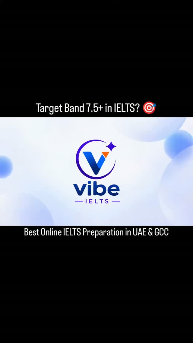 Vibe Training Facebook ad: Want Band 7+ or Band 8 in IELTS?