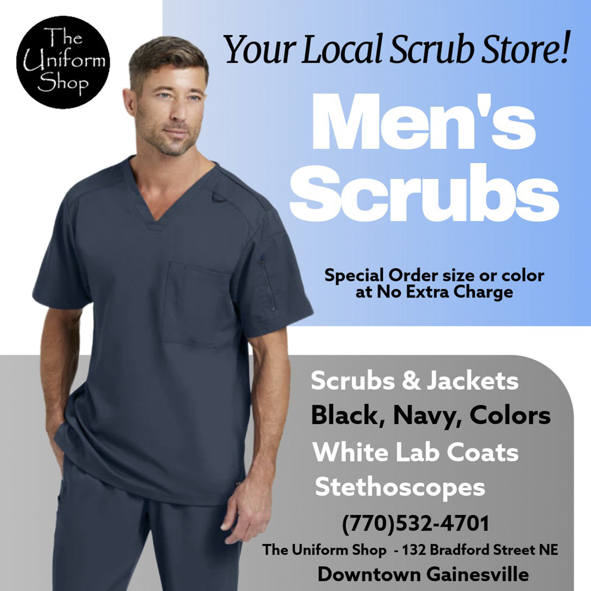 The Uniform Shop Facebook ad