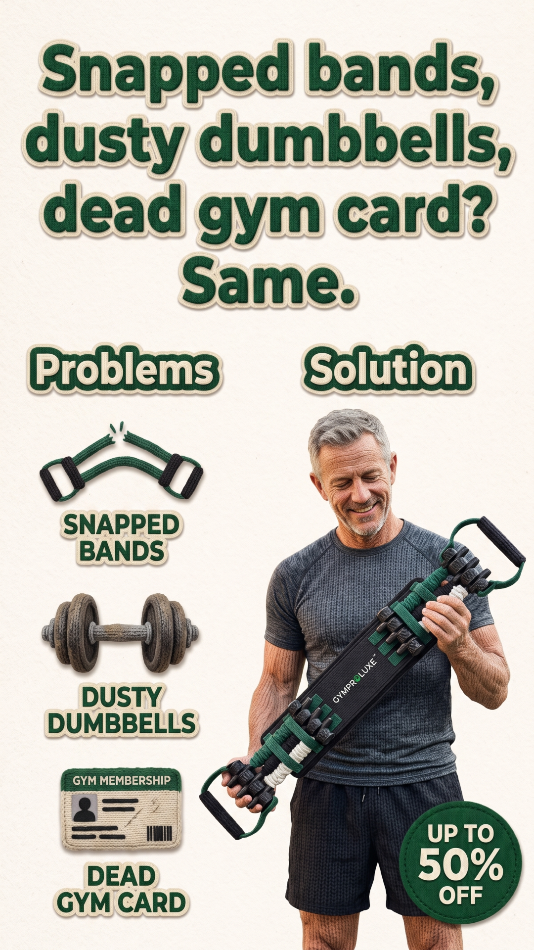 Gymproluxe Facebook ad