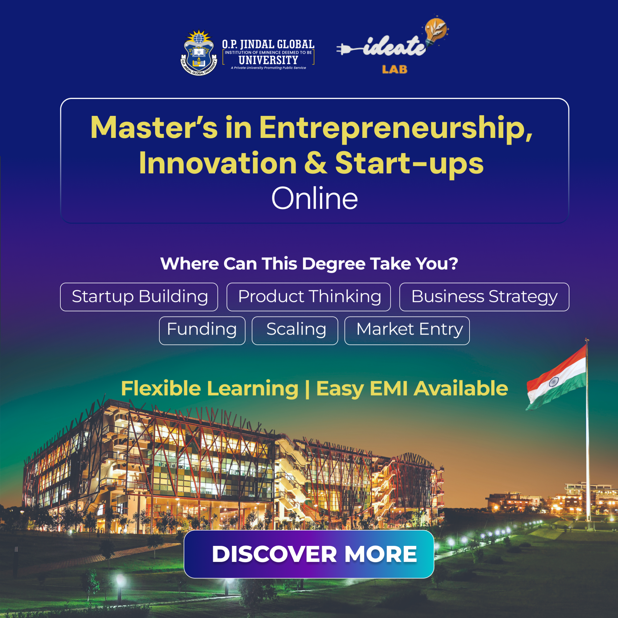 JGU Online Facebook ad