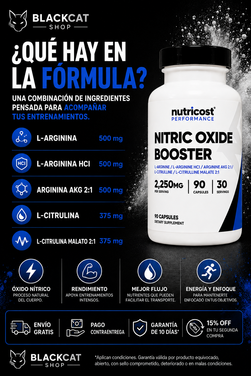 BlackCat Shop Facebook ad: ¡POTENCIA AL MAXIMO!