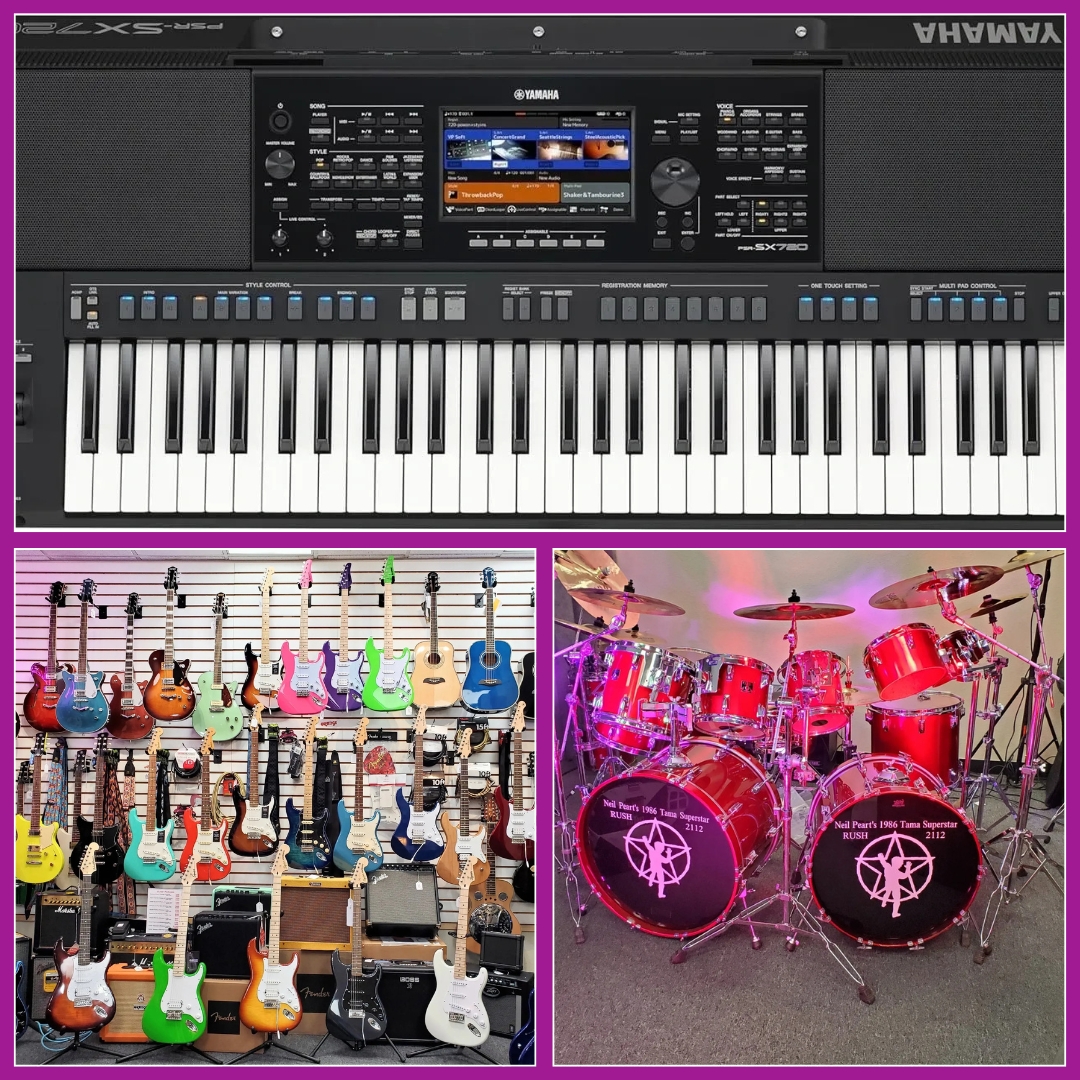 Clear Sound Music Facebook ad: Find the Perfect Instrument For You