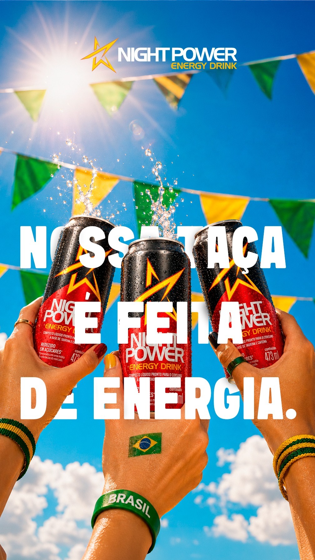 Night Power Facebook ad: O grito de gol fica ainda mais especial…