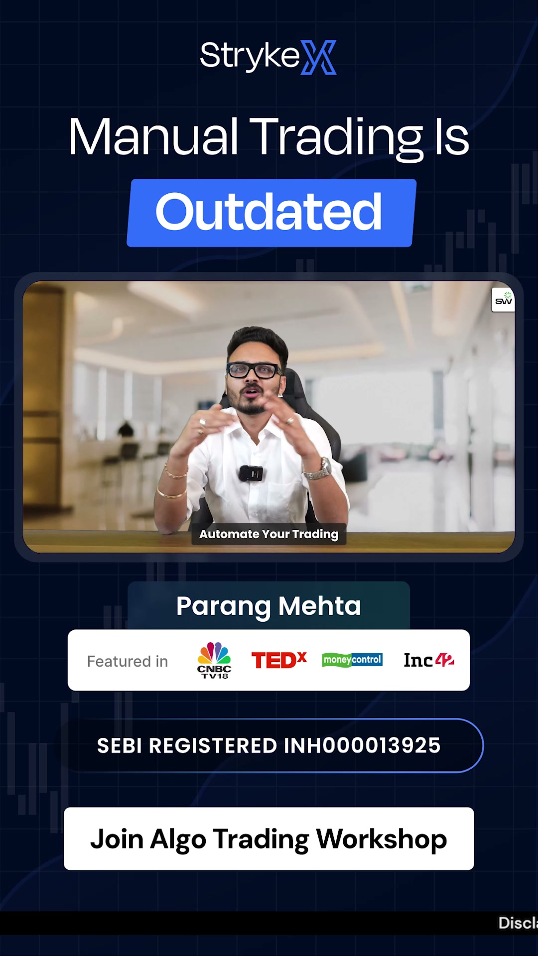 StrykeX Algos by Stockwiz Facebook ad: AI Way = Smarter Way to Trade