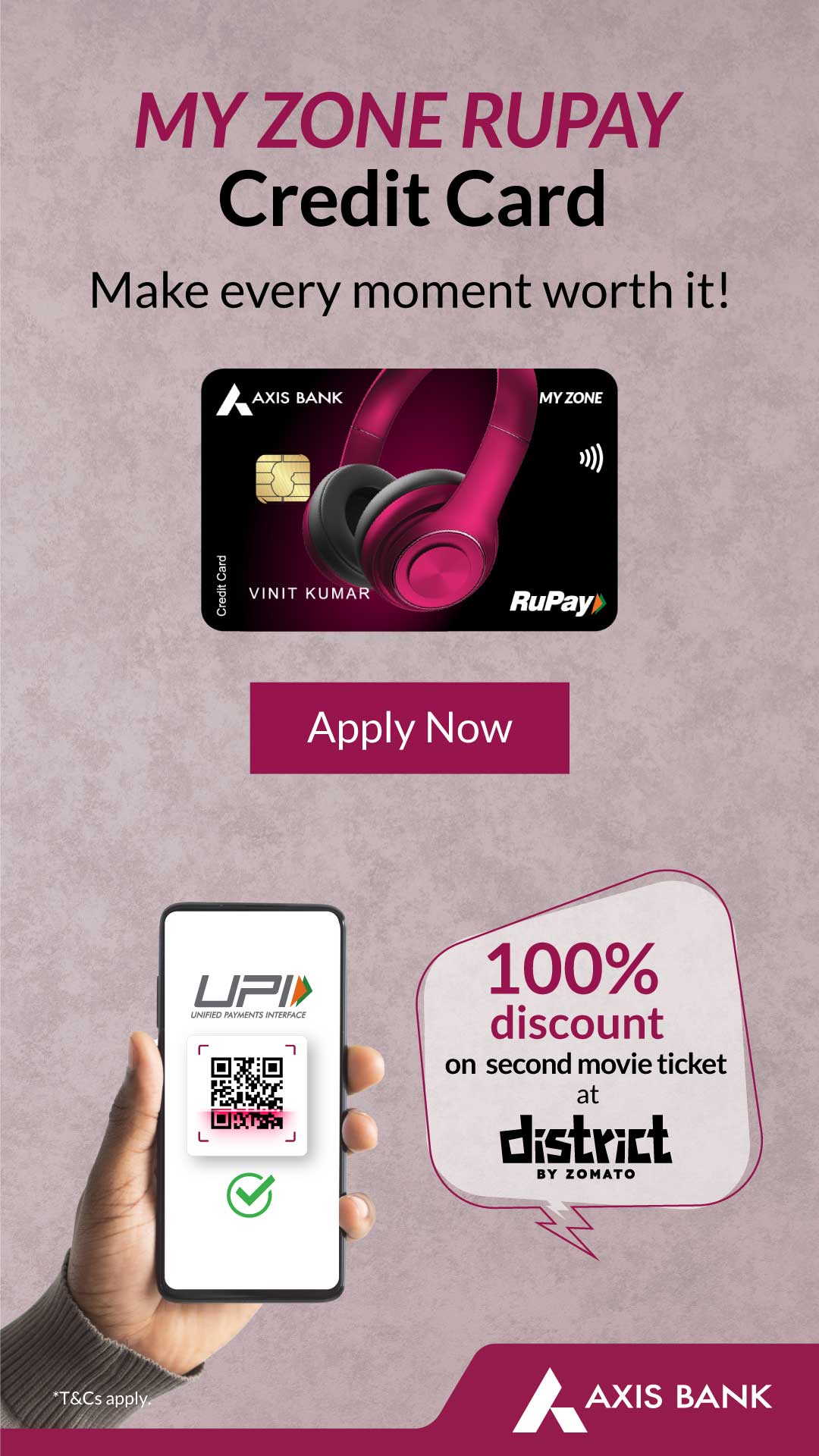 Axis Bank Facebook ad