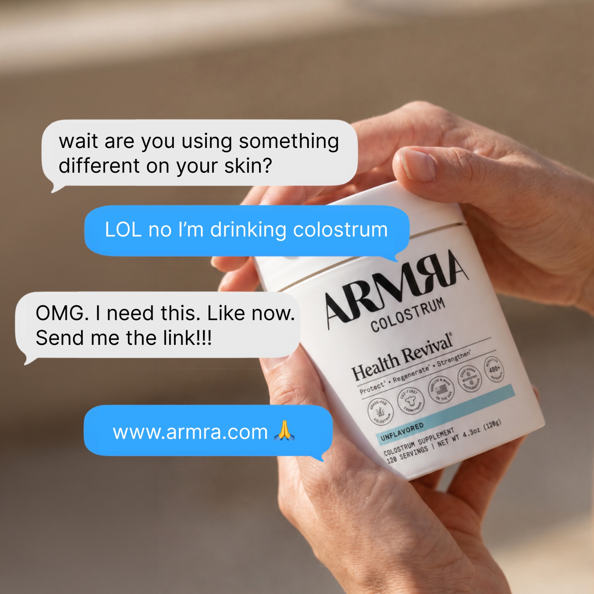 ARMRA Facebook ad