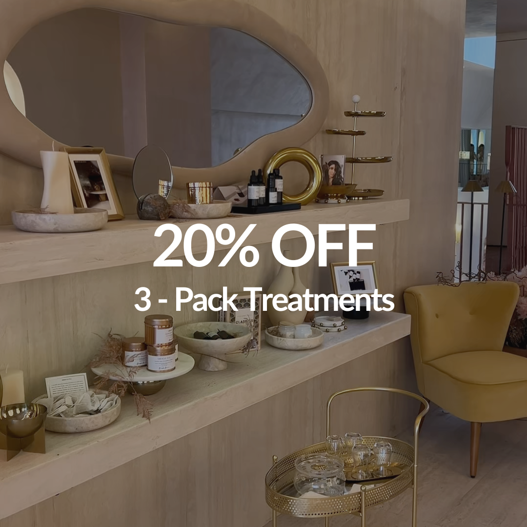 Dimple Amani Facebook ad: 20% Off 3-Pack Treaments