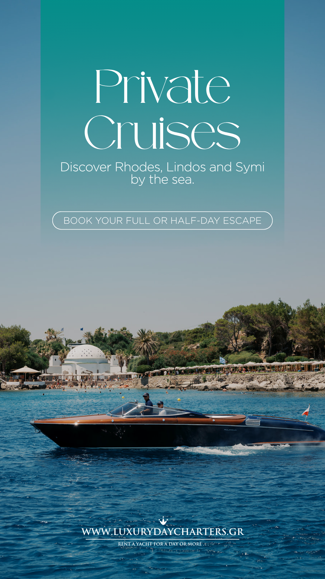 Luxury Day Charters Facebook ad