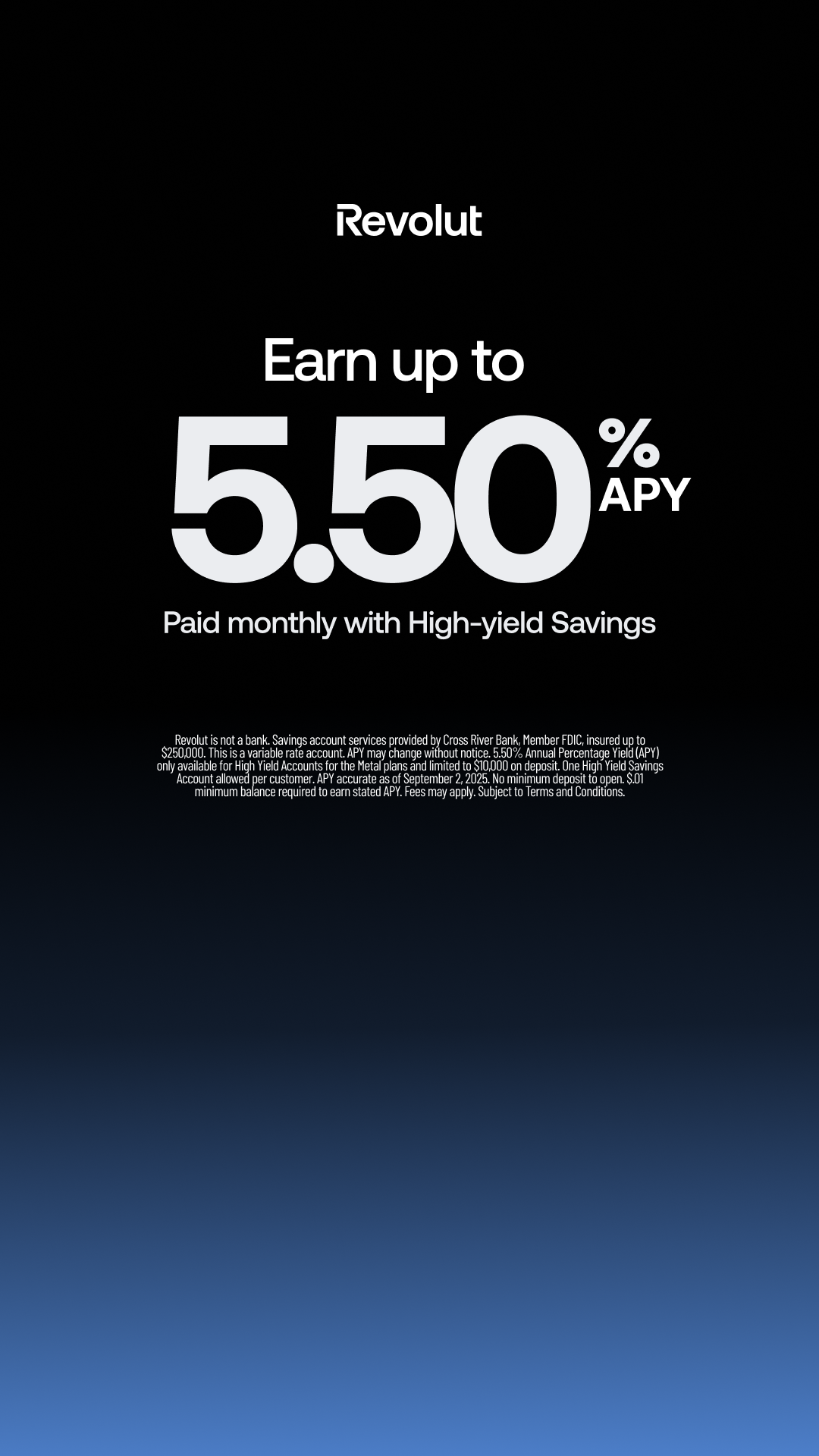 Revolut Facebook ad