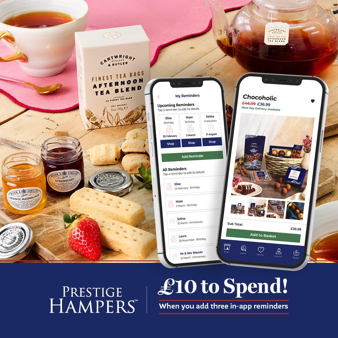 Prestige Hampers Facebook ad