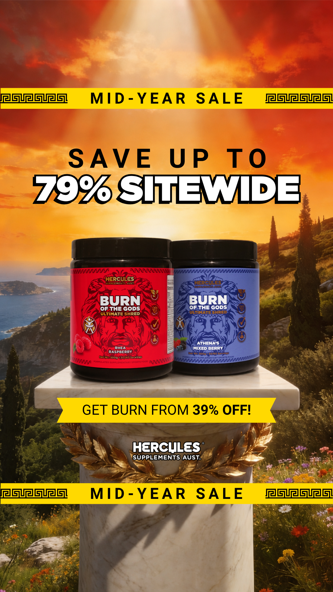Hercules Supplements Aust Facebook ad