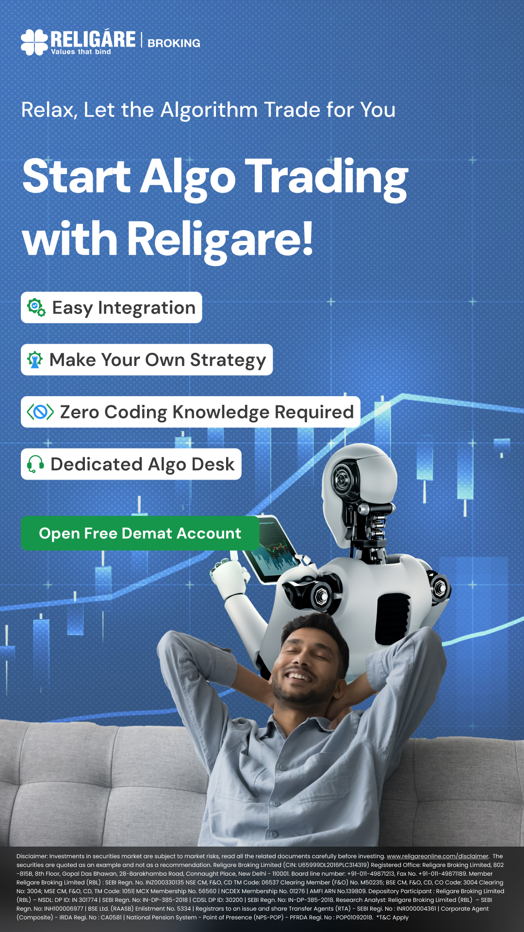 Religare Broking Facebook ad from Aug 18, 2026