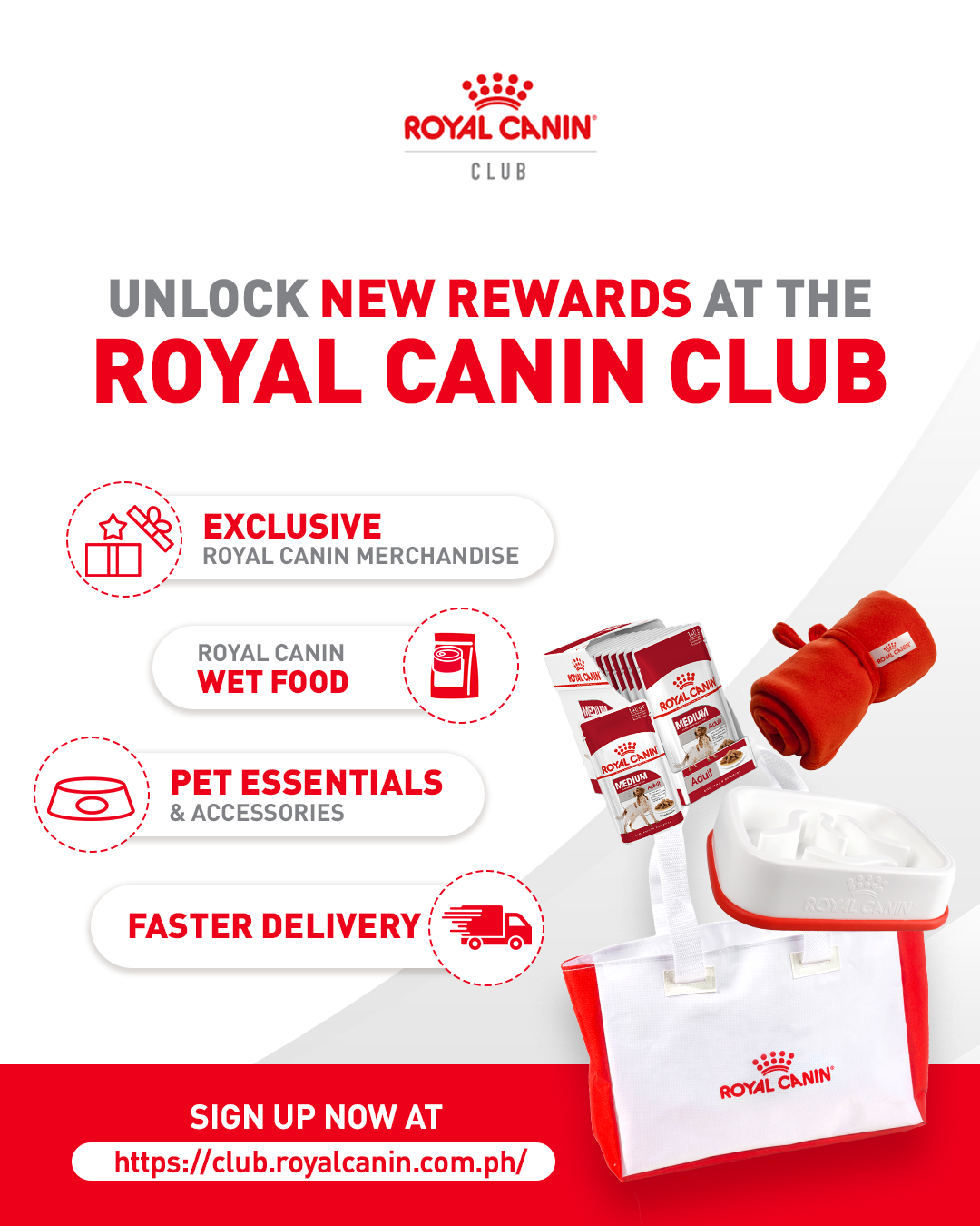 Royal Canin Facebook ad: Join the Club now!