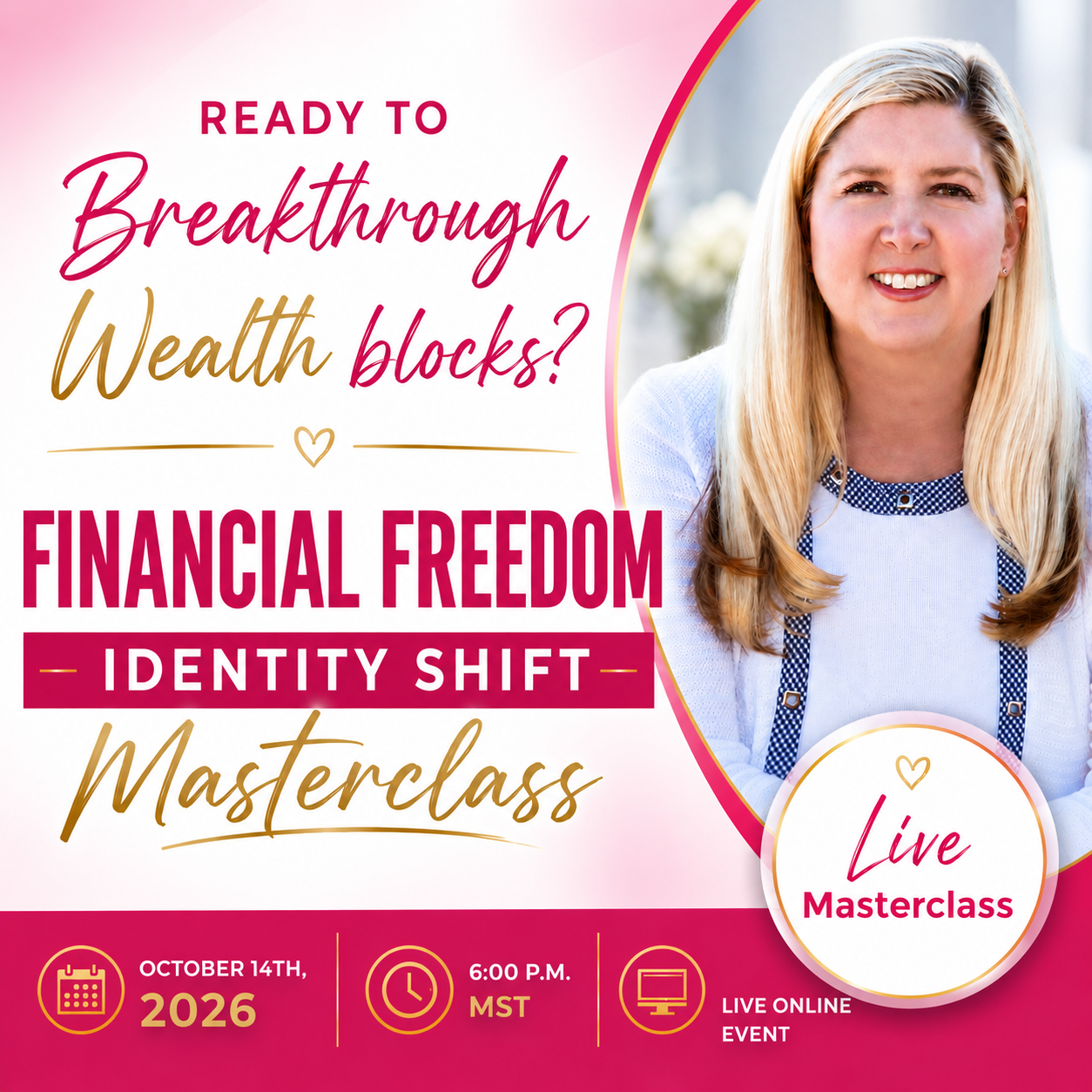 Successful Mindset Coaching LLC Facebook ad: [Free Event] The Wealth Abundance Breakthrough