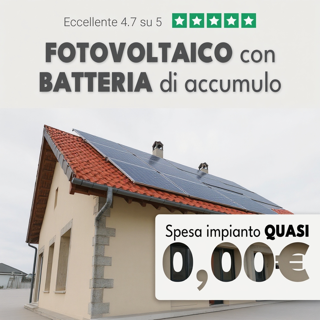 SolarPanel Italia Facebook ad: Spesa mensile quasi 0 per il fotovoltaico