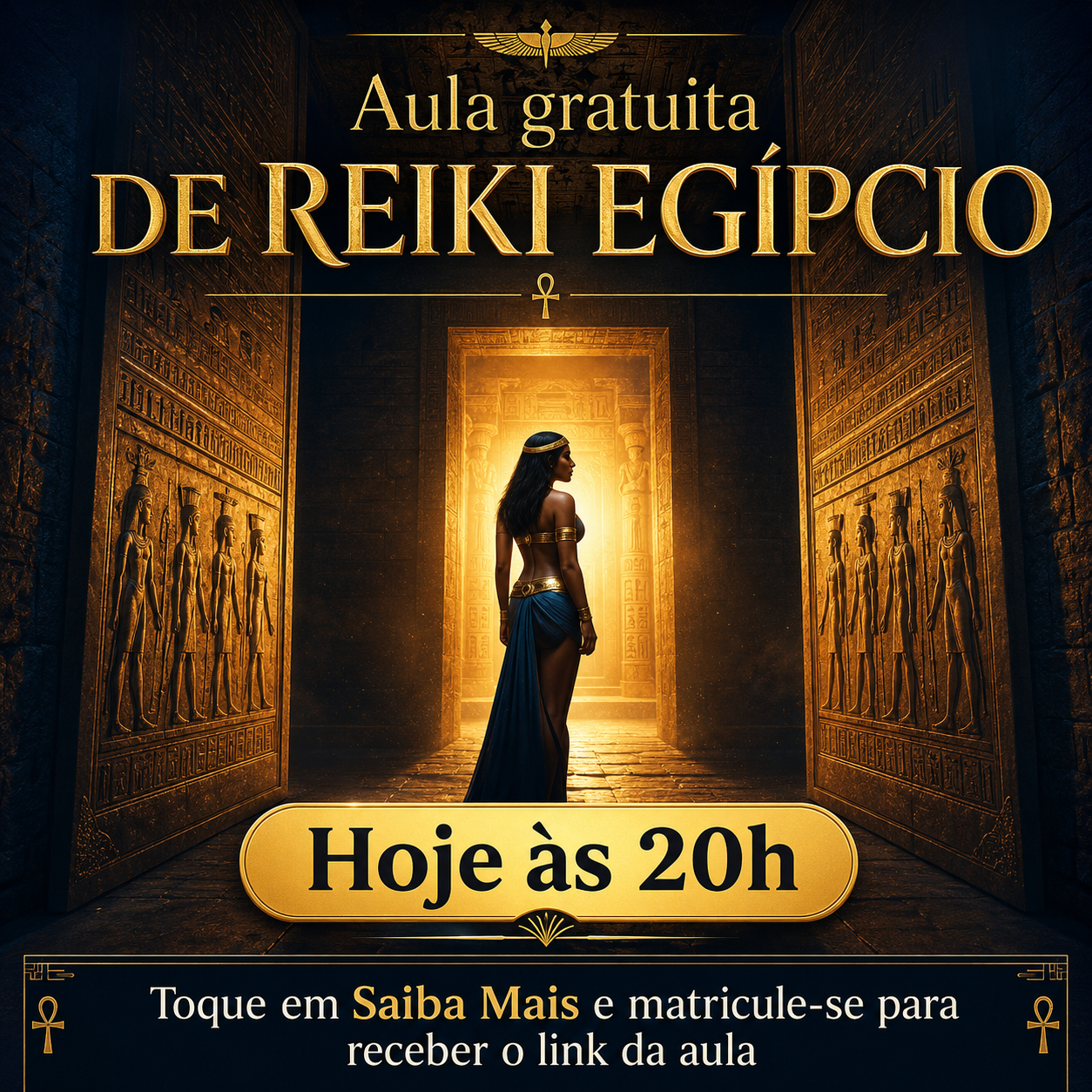 Glaucia Schatzmann Facebook ad: AULA GRATUITA DE REIKI EGIPCIO