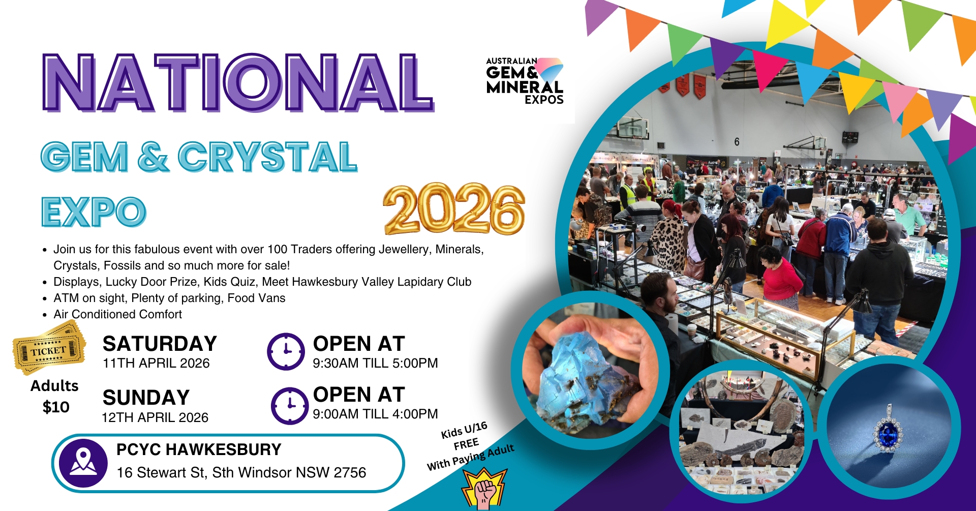 Australian Gem and Mineral Expos Facebook ad