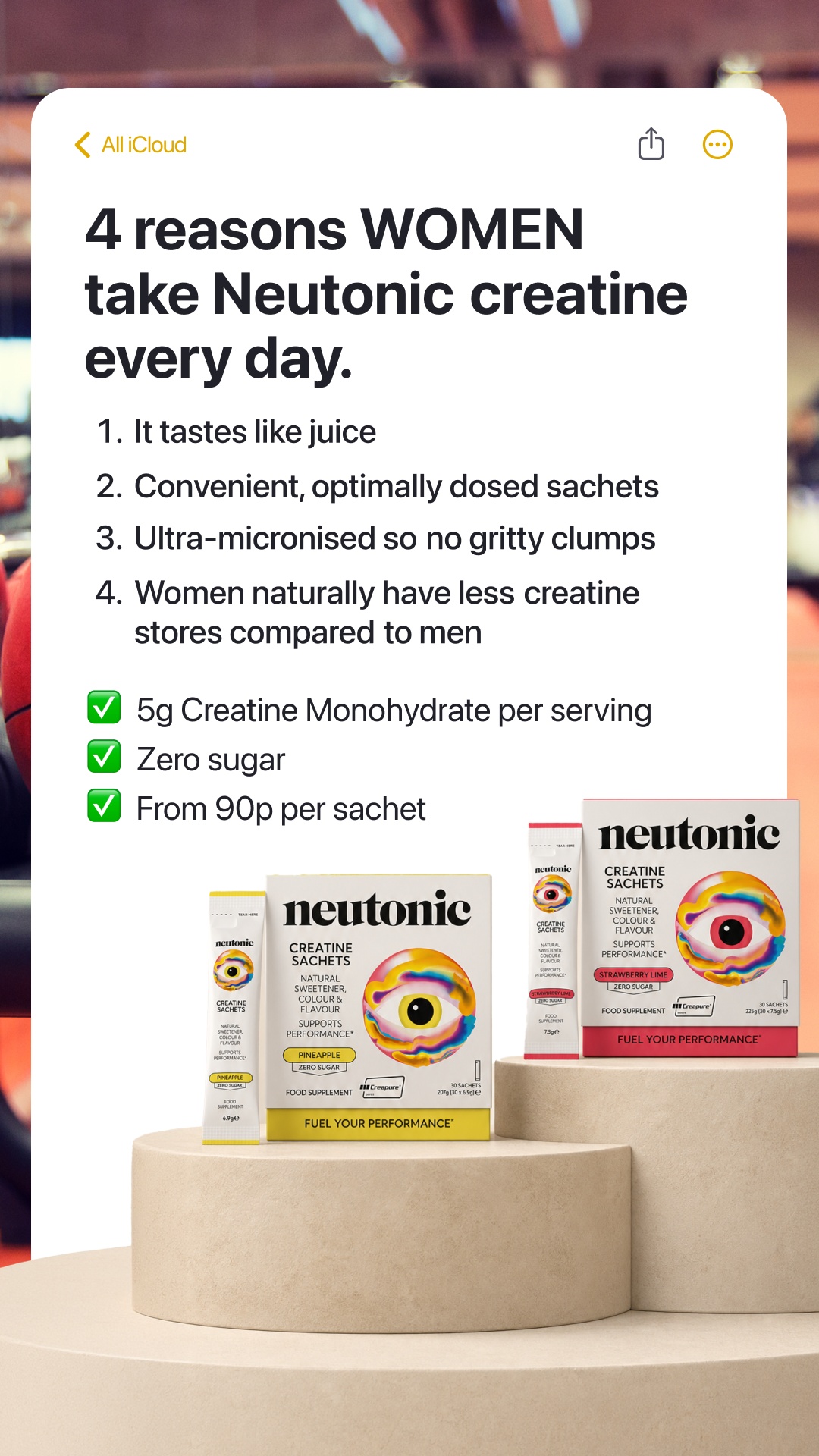 Neutonic Facebook ad