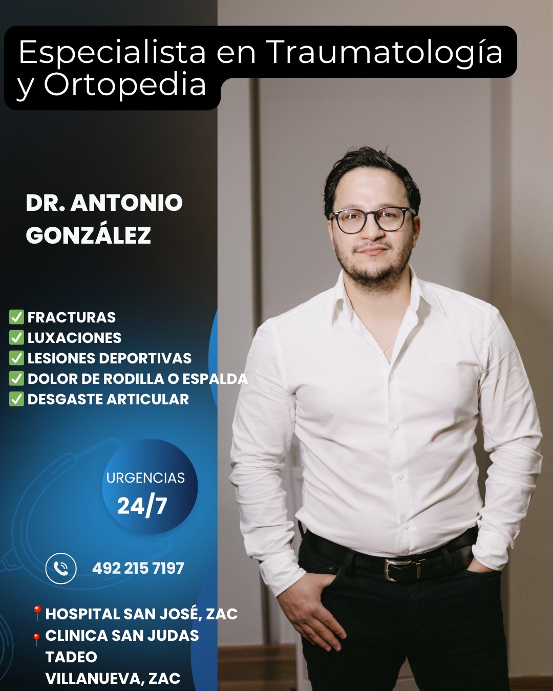 Antonio Gonzalez Facebook ad: En Traumatología y Ortopedia, la atención oportuna puede…