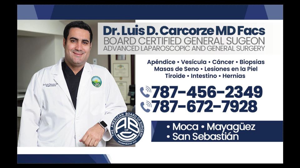Dr. Luis D. Carcorze, Cirujano General y Laparoscopico Facebook ad