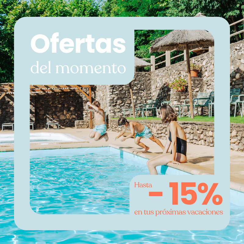 Sunêlia Facebook ad: ¡Hasta un -15 % en tus próximas vacaciones!