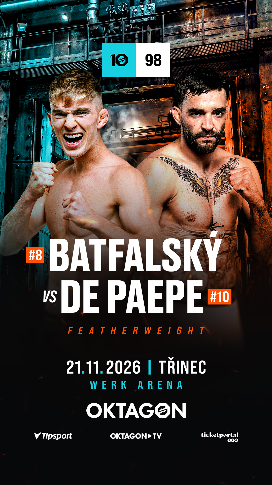 OKTAGON MMA Facebook ad: OKTAGON v Třinci! Lístky od 990 Kč
