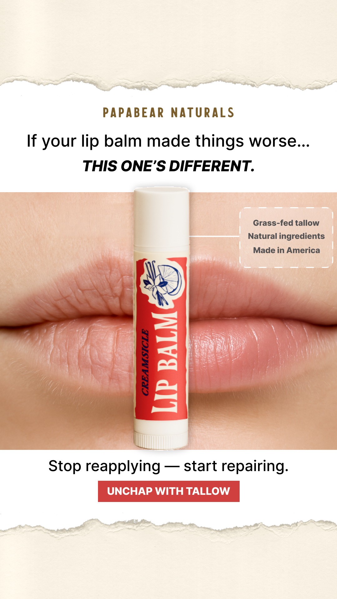 Papabear Naturals Facebook ad