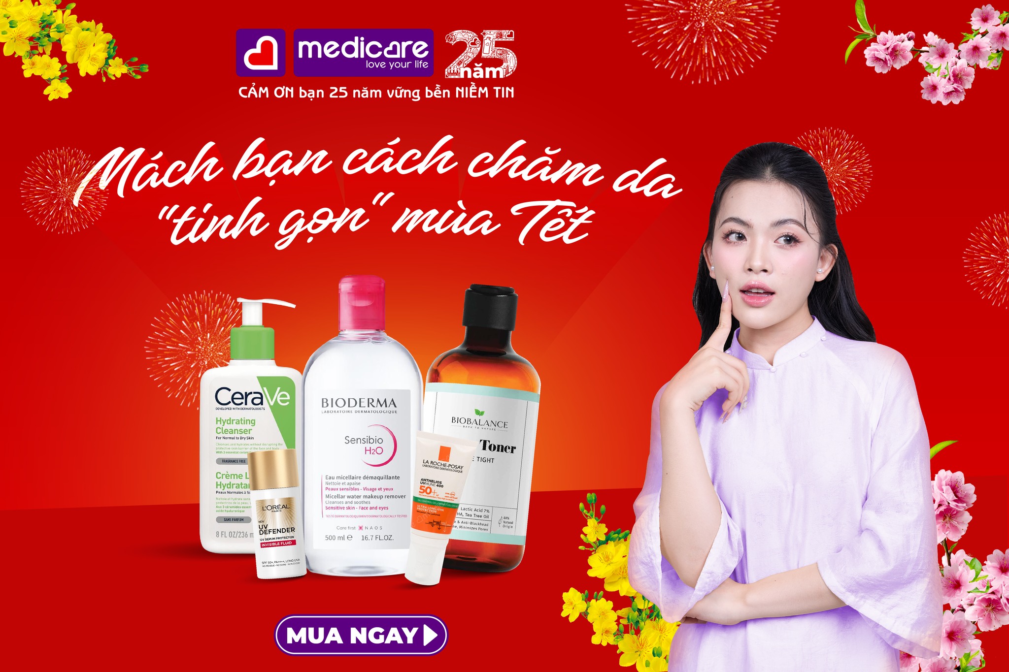 MEDiCARE Facebook ad: MÁCH BẠN CÁCH CHĂM DA TINH GỌN CHO…