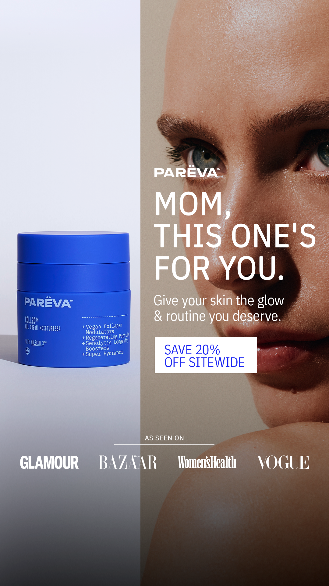 Parëva Beauty Facebook ad from May 6, 2026