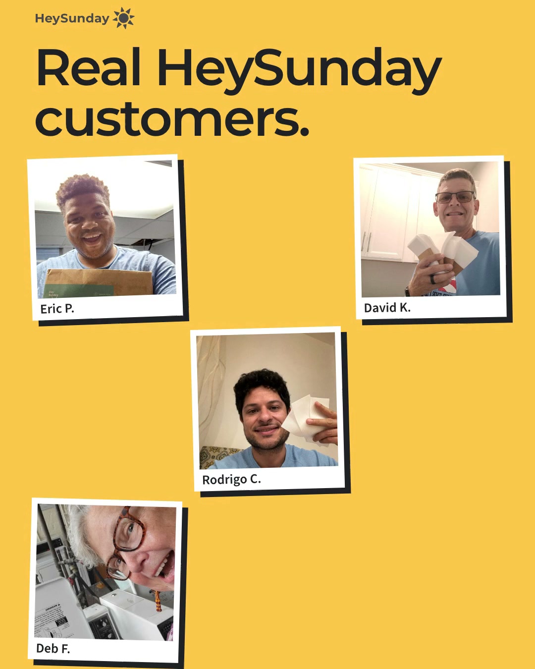 HeySunday Facebook ad: 4.5 Stars From 4,000+ Reviews