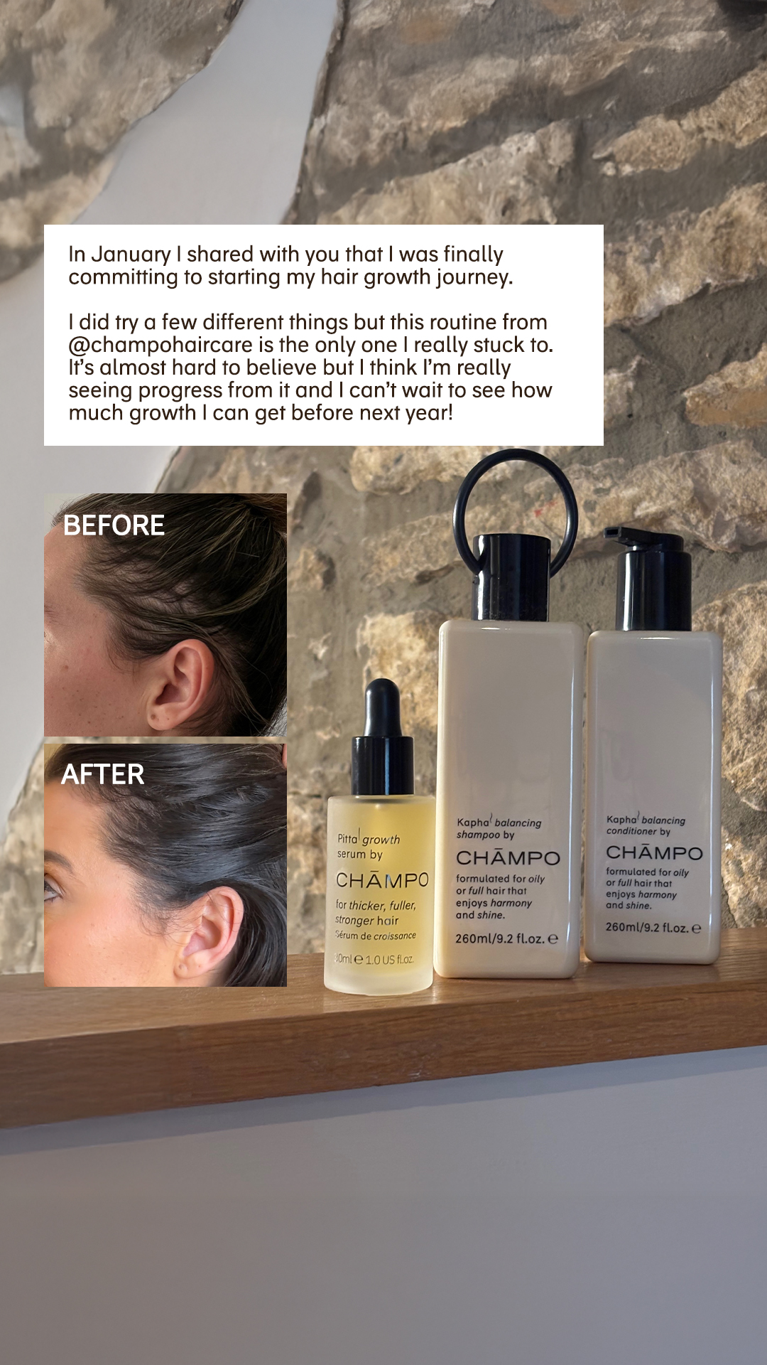 Chāmpo Haircare Facebook ad