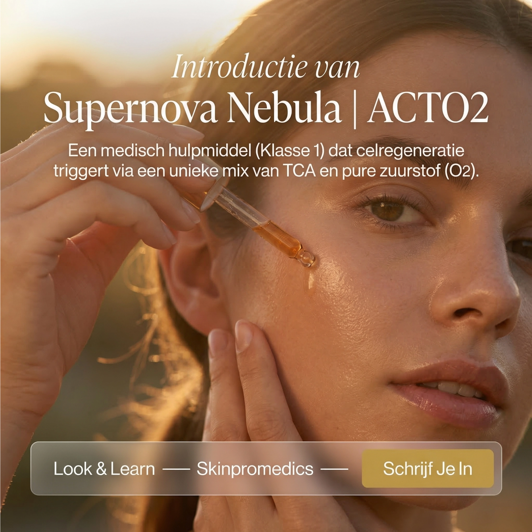 Skinpromedics - Benelux Facebook ad: De perfecte 'glass skin' glow in 10min