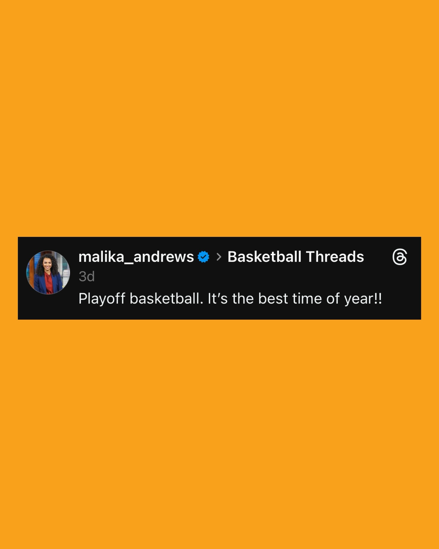 Threads, an Instagram app Facebook ad: Is there anything better than playoff hoops?