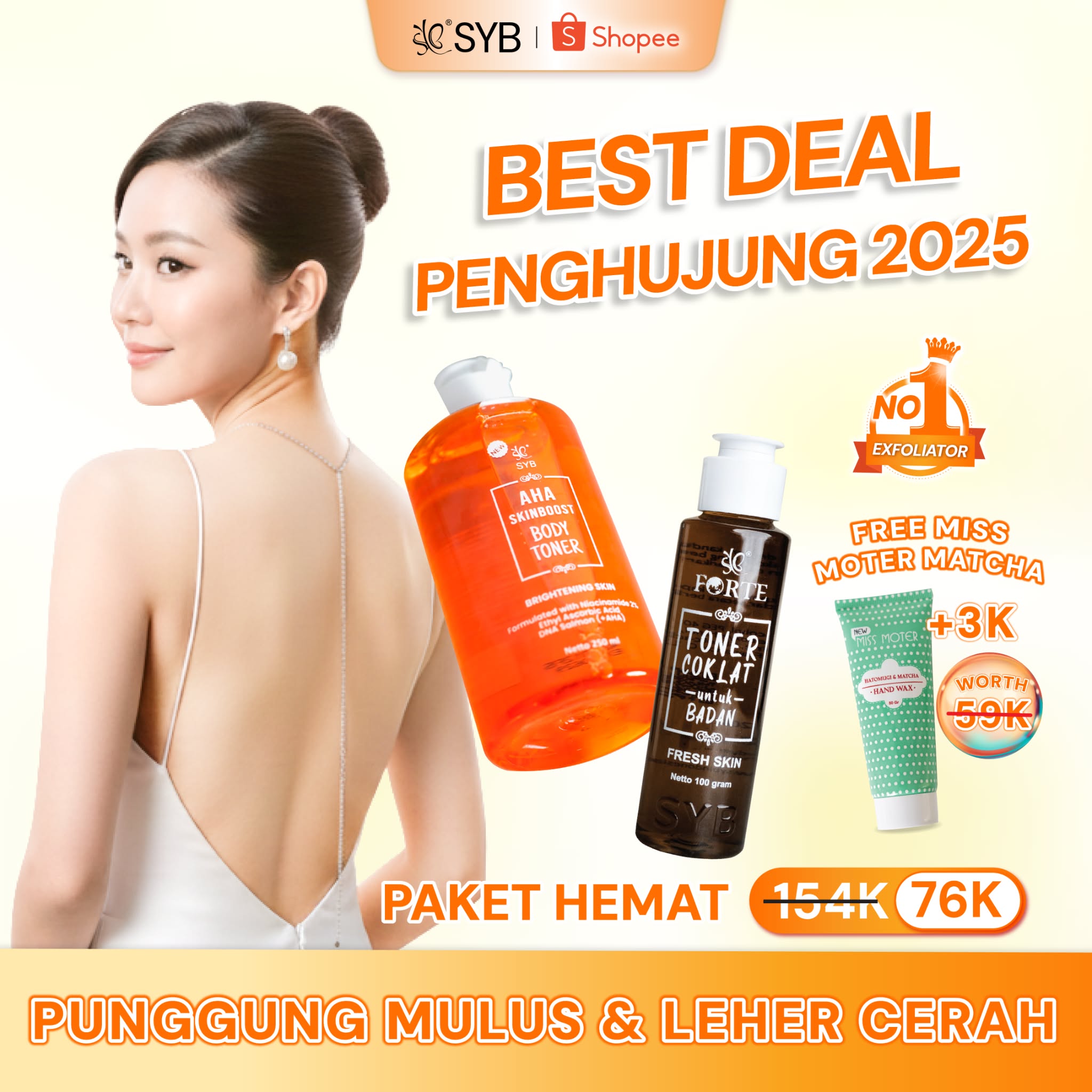 SYB Show Your Beauty Facebook ad: Paket glowing sebadan!