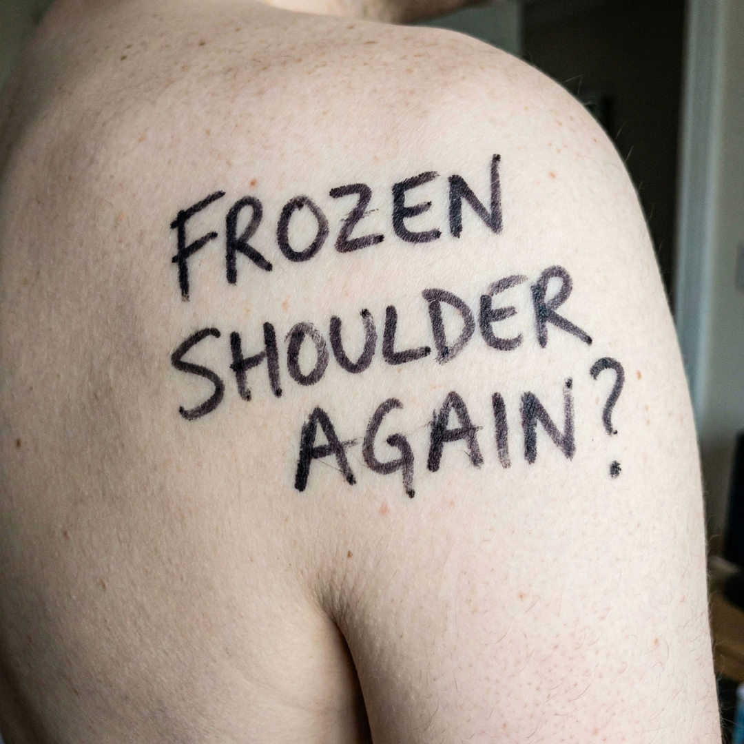 TherapEdge Facebook ad: Treat your shoulder. Forget you're doing it.