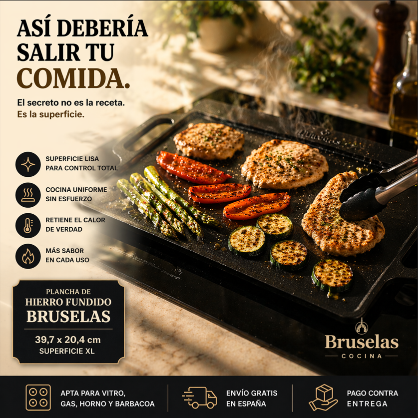 Bruselas Cocina Spain Facebook ad: El Secreto Está en la Superficie