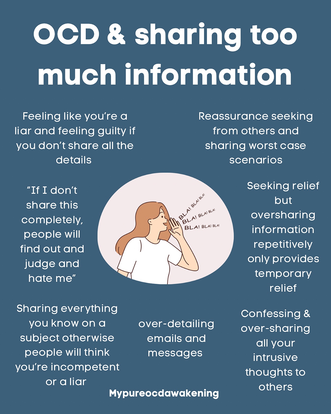 mypureocdawakening Facebook ad: Who struggles with oversharing?