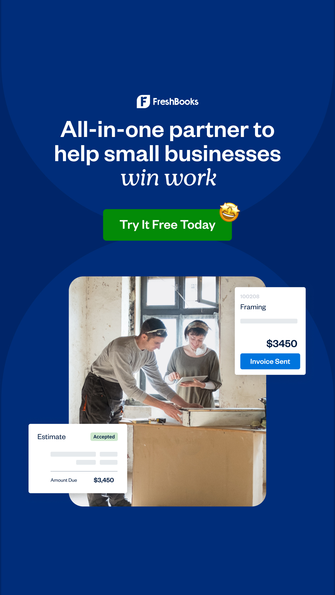 FreshBooks Facebook ad