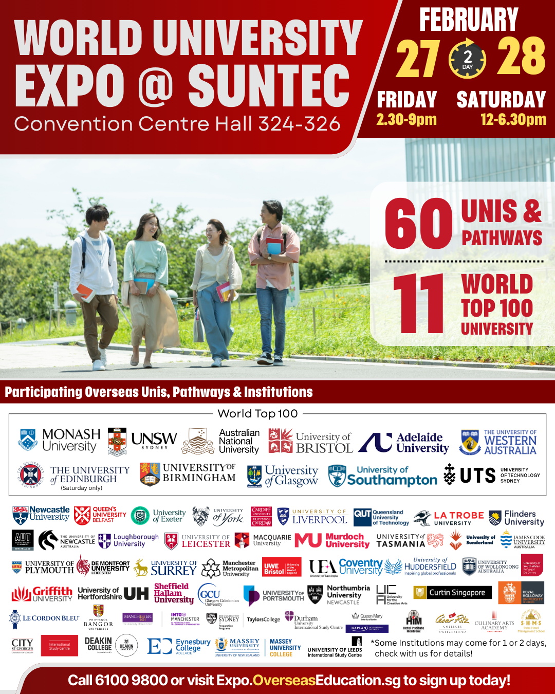 OverseasEducation.sg Facebook ad from Feb 9, 2026
