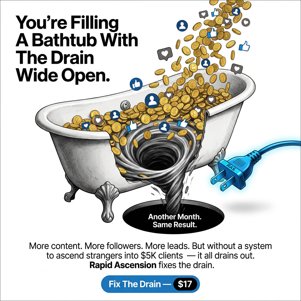 Rapid Ascension System Facebook ad: The Stranger To Buyer System Saving Flatlined Coaching…