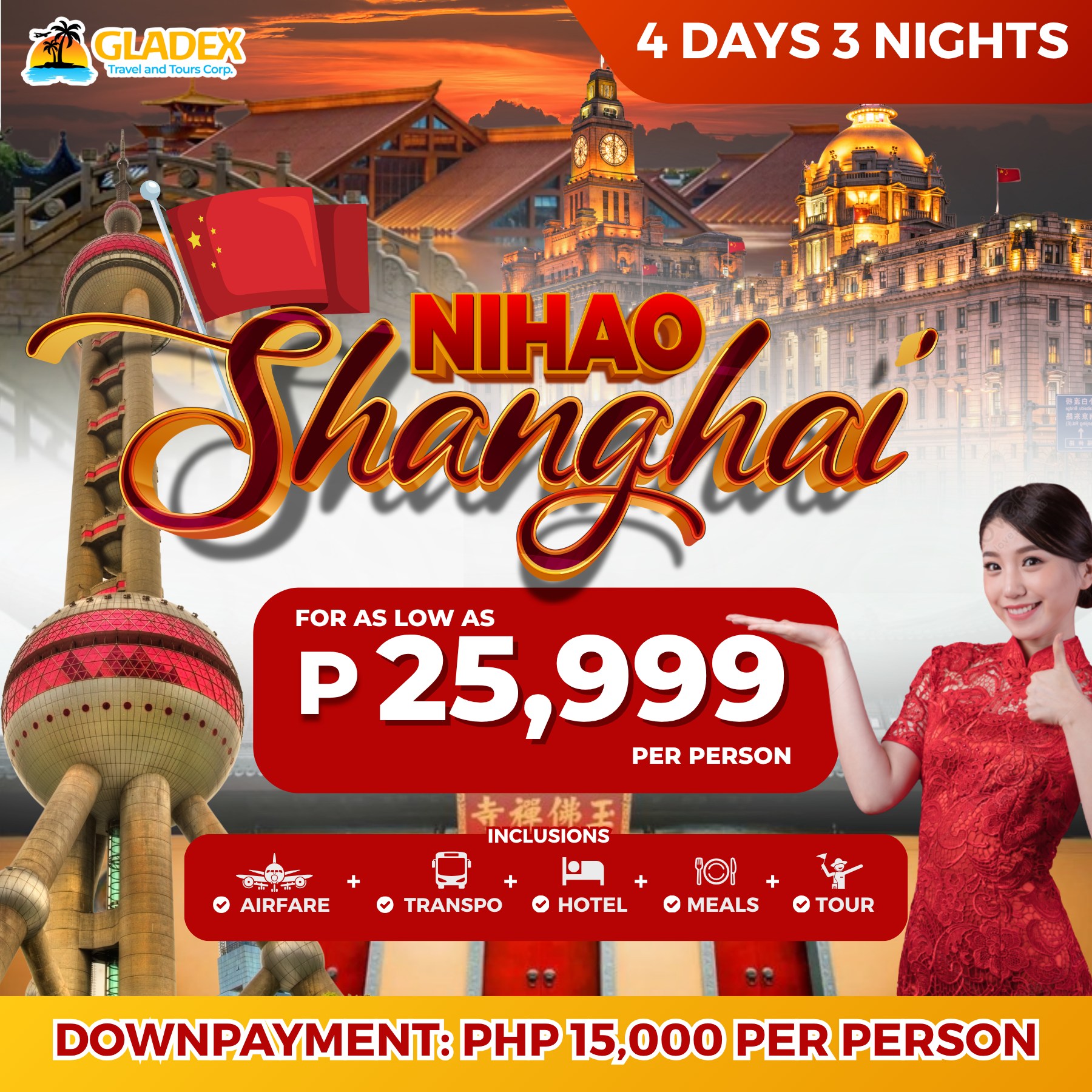Gladex Travel & Tours Facebook ad